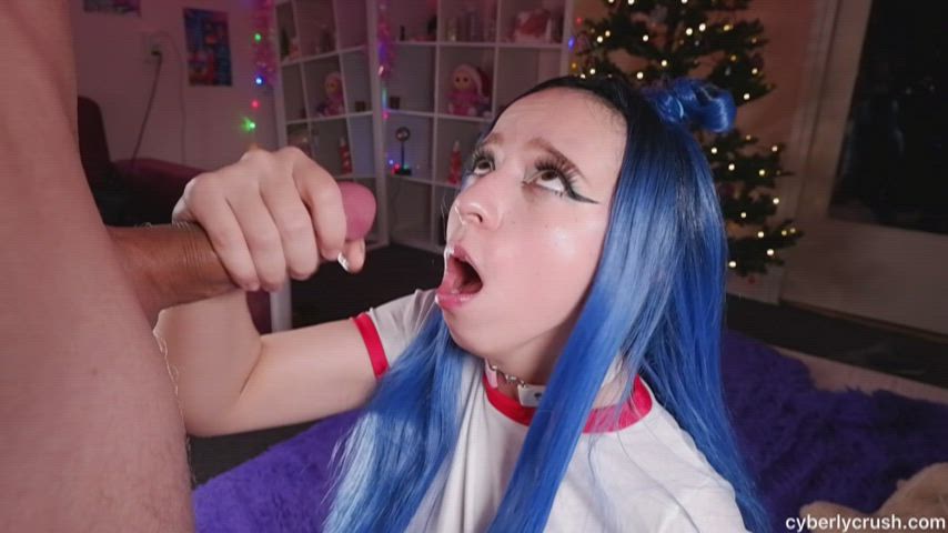 Alt Blowjob Cum Cumshot Cute Dirty Talk Facial Handjob Petite Porn GIF by cyberlycrush