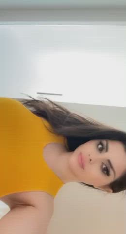 Normalize girls with huge tits not wearing a bra in public