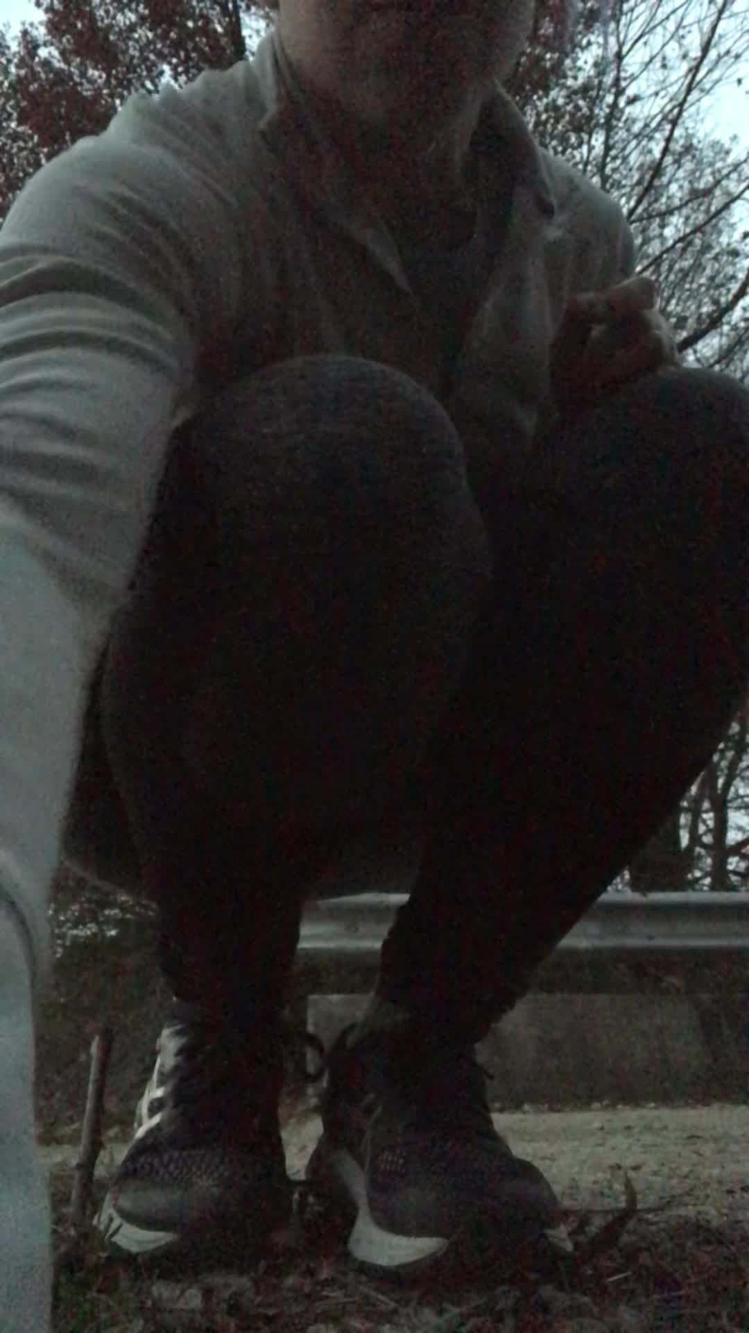 If you come run with me while it’s getting dark, the trails will be empty enough that I bet we could have a quickie in the middle of the road