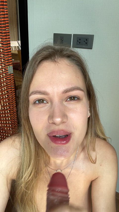 Blowjob Cum In Mouth Cute Dildo Dirty Talk Handjob Natural Tits Sucking Teen cumslut Porn GIF by immaybee3000