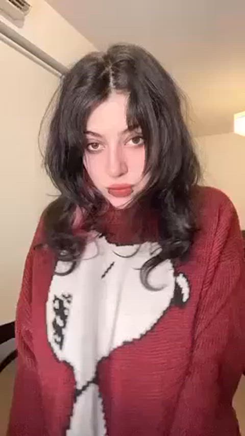 Amateur Big Tits Boobs Homemade Huge Tits Natural Tits Pale Solo Titty Drop White Girl Porn GIF by populardick