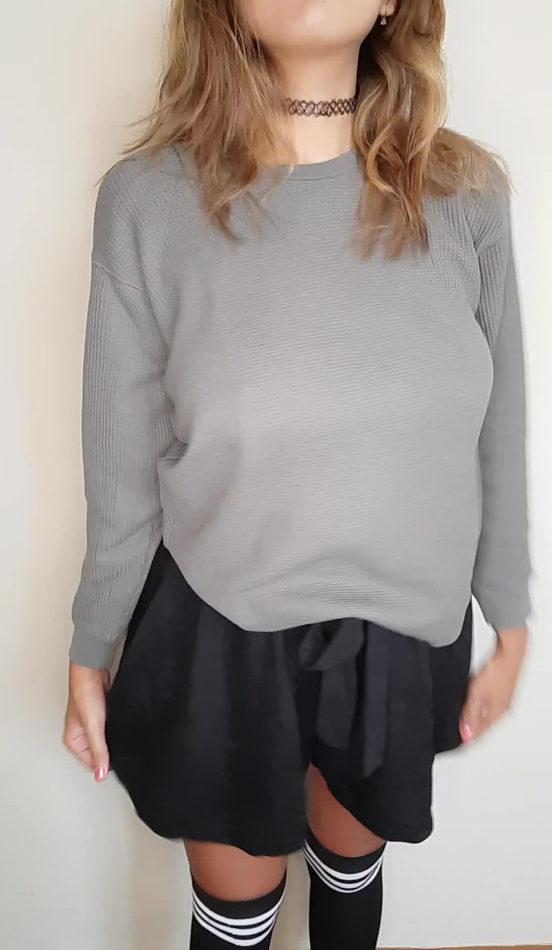 I have a surprise under my sweater