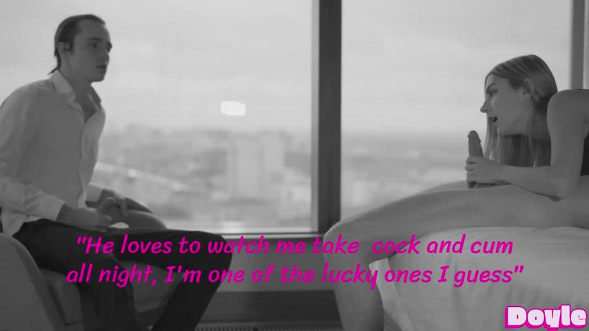 He loves watching me take cock