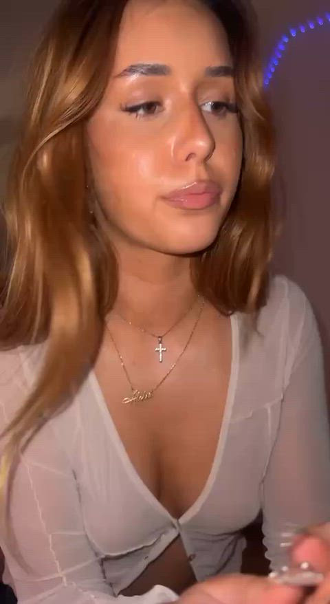 My natural titties popped out…