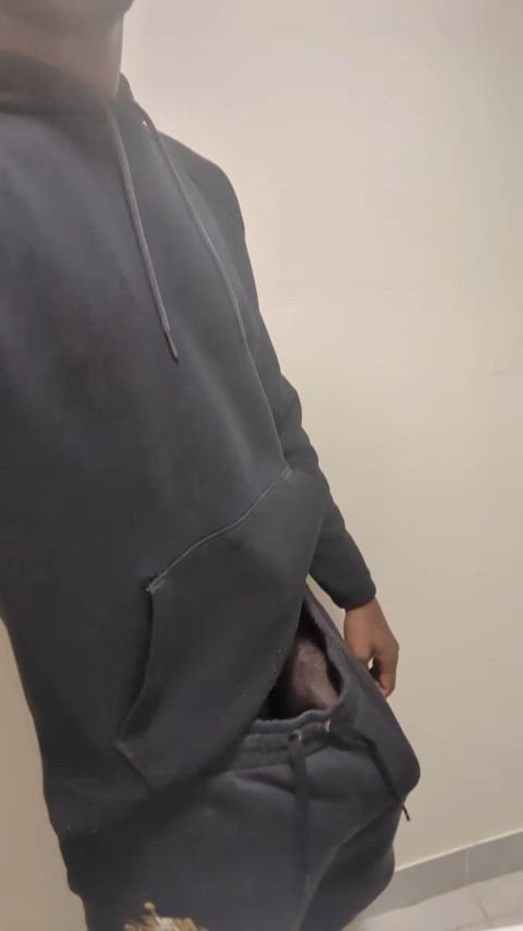 You getting on your knees for this fat black cock