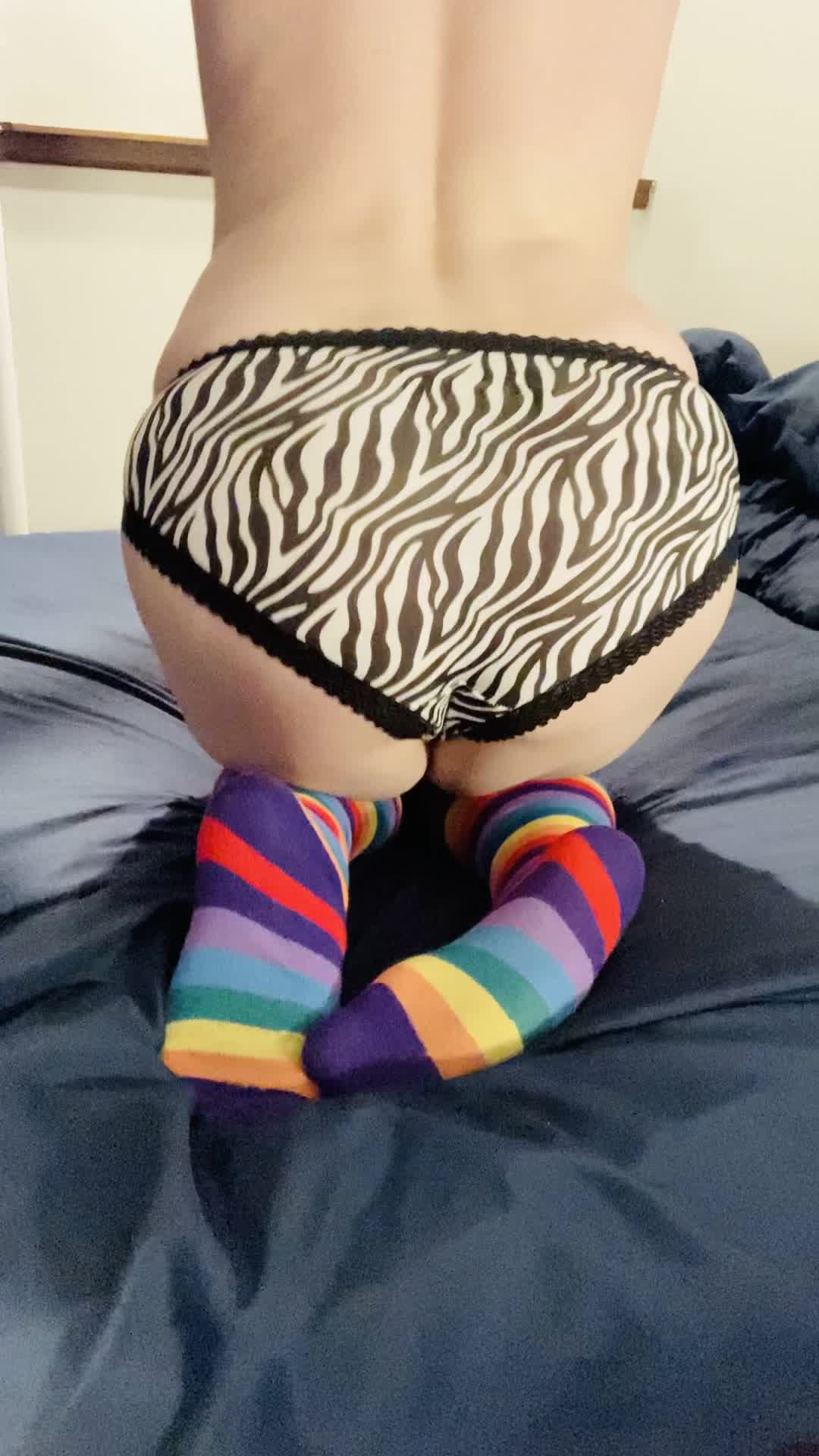 revealing my slick and spasming pussy