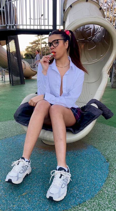 Playground vibes and a little summer mischief