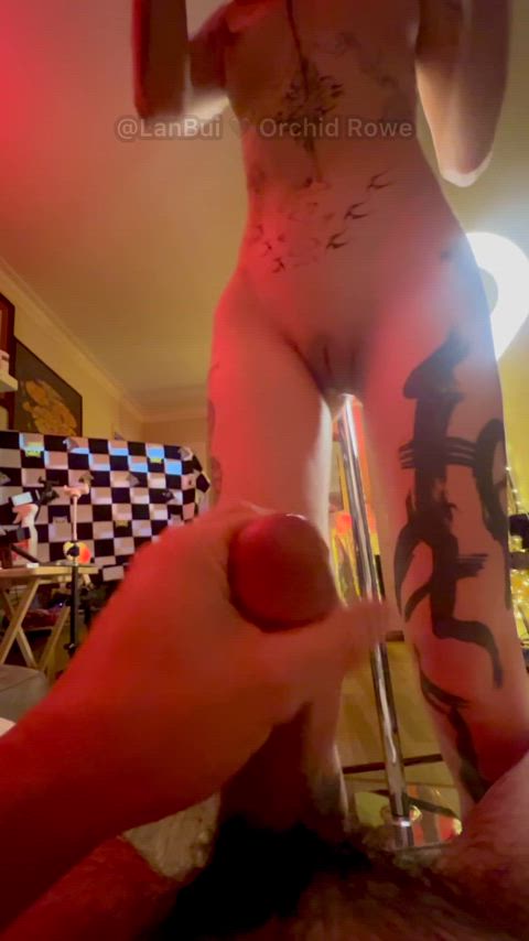 Model Orchid Rowe just did a gangbang creampie scene, she told me about it right before putting me in her…