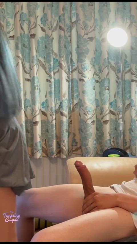 The other angle of me sitting on his big white cock and him smacking my Asian ass making me cum hard!