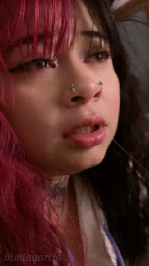 Slapping his cock all over my cute face