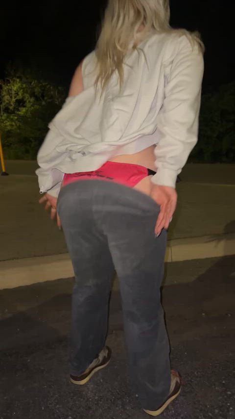 Public wedgie in my fav flare pants