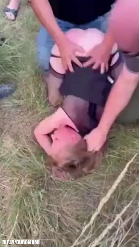 Amateur Choking Doggystyle Gangbang Public Rough Slutty Teen Porn GIF by duromami