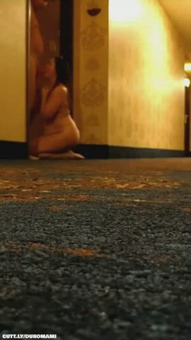 Amateur Blowjob Exhibitionist Hotel Hotwife Missionary Public Real Couple Sex Porn GIF by duromami
