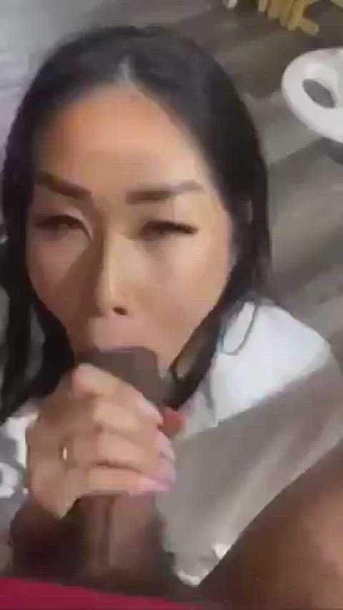 Amateur Asian BBC BBC slut Big Dick Blowjob Cute Handjob Homemade POV Porn GIF by populardick