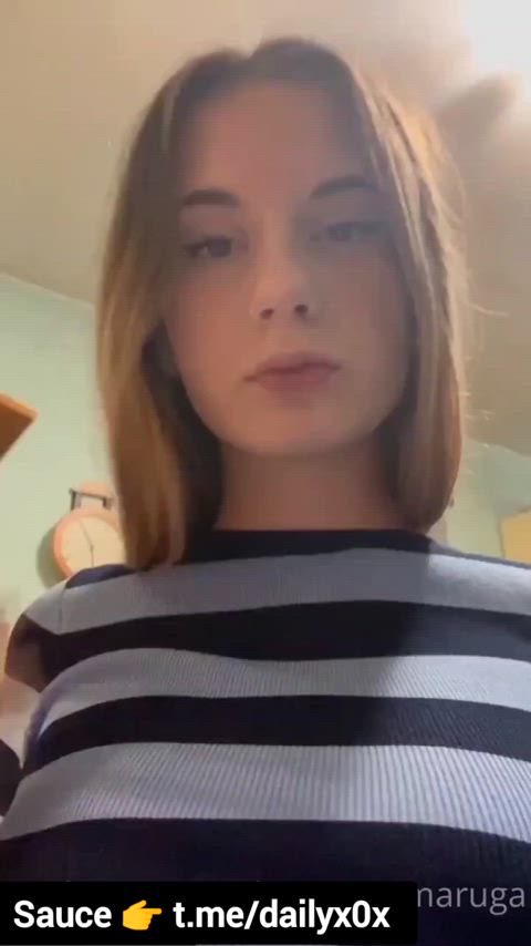She filmed myself on my phone!