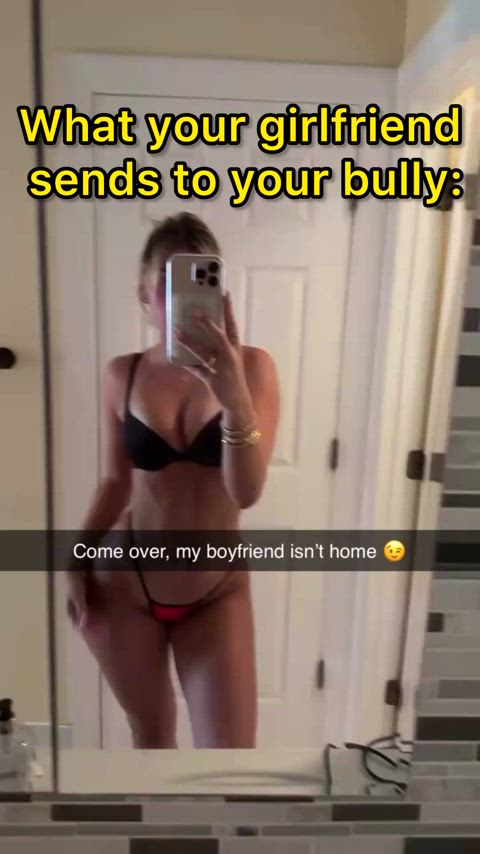 Your gf loves to get fucked by your bully🥒💦