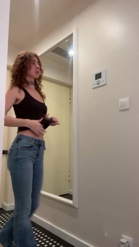 "It's reaally tiring being in a girls body, man. At least I can relax at your home". I say with your gf's body. I possessed her body by accident, when I was in my astral form, and I don't know how to reverse it. "Hey! Stop looking me like that!" -I know you hadn't had sex since the accident.