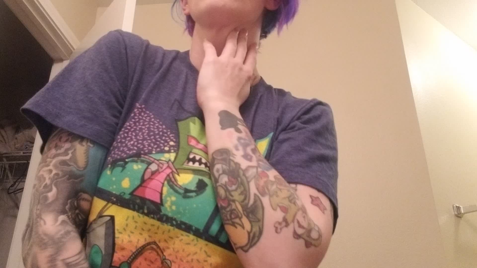 Attempted tittydrop.. little bit of a fail