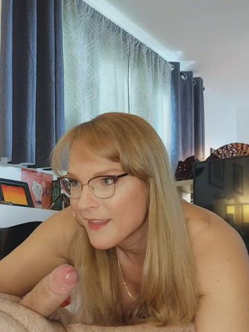playing with my lady-dick while sucking a big cock (oc)