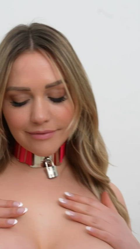 Mia Malkova Locked in Red Lingerie Tease