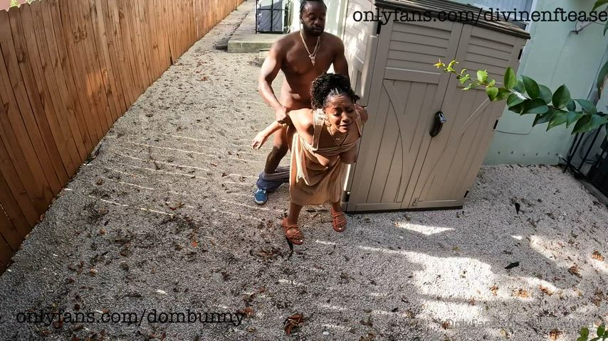 Backshots Big Ass Doggystyle Ebony Ebony Couple MILF Standing Doggy Porn GIF by manemane6