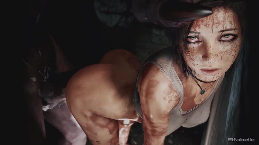 Lara Womb raided (Elfabelle)