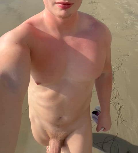 Rate my public nude beach cock