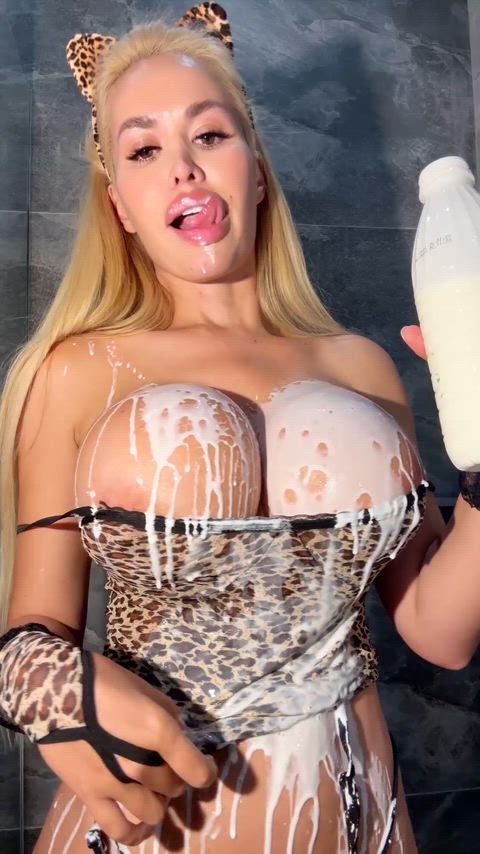 look at my milky tits