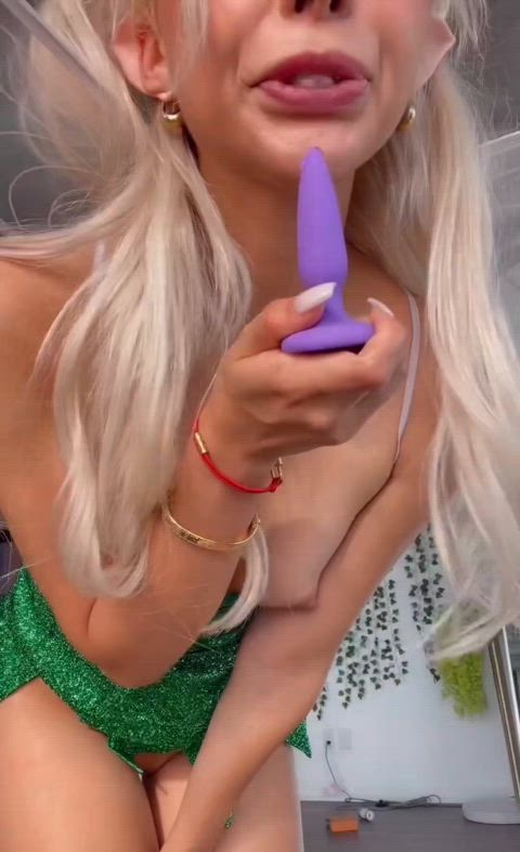 Amateur Anal Play Ass Butt Plug Buttplug Cosplay Costume Oil Oiled Spit Porn GIF by populardick