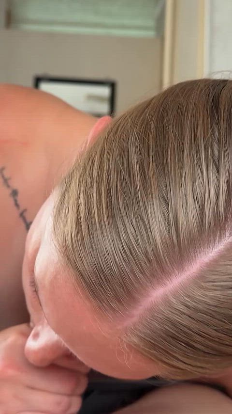 Babe Blonde Blowjob Deepthroat NSFW Natural Tits POV Pawg Porn GIF by deedeebabbii