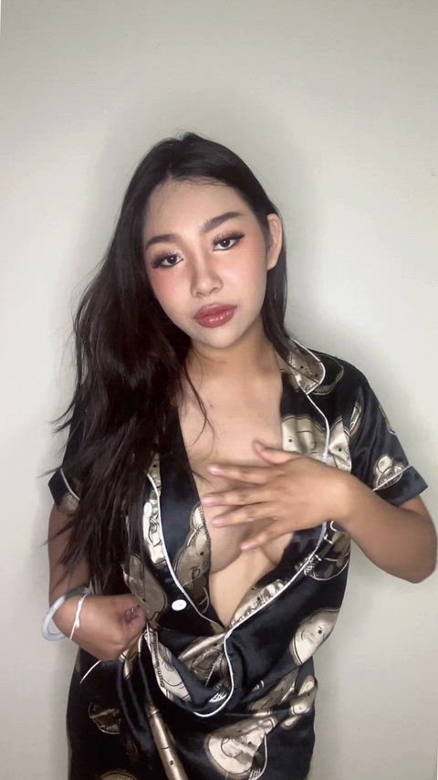 A thick busty Asian reveal