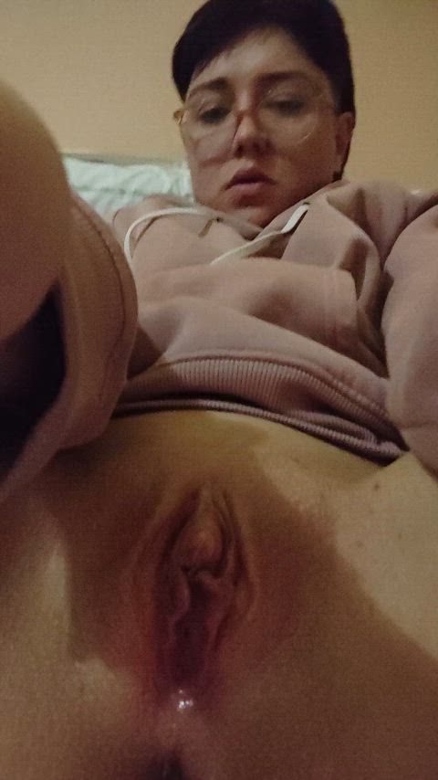 Wet pink and shave pussy