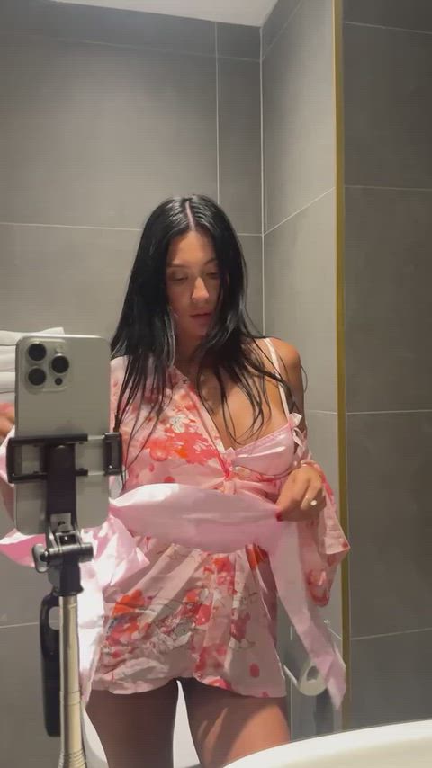 Asian Babe Big Ass Busty Cheating MILF Pale Petite Solo White Girl Porn GIF by yoonalee