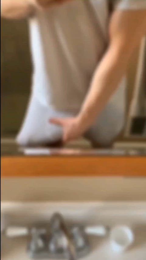 Not even hard, yet I'm bigger