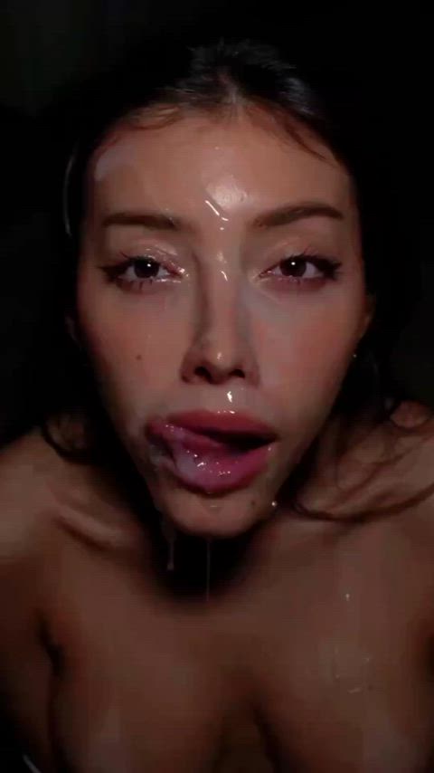 BWC Big Dick Blowjob Cum Swallow Deepthroat Sloppy Swallowing r/GirlsWhoSwallowCum Porn GIF by slowmoejoe123
