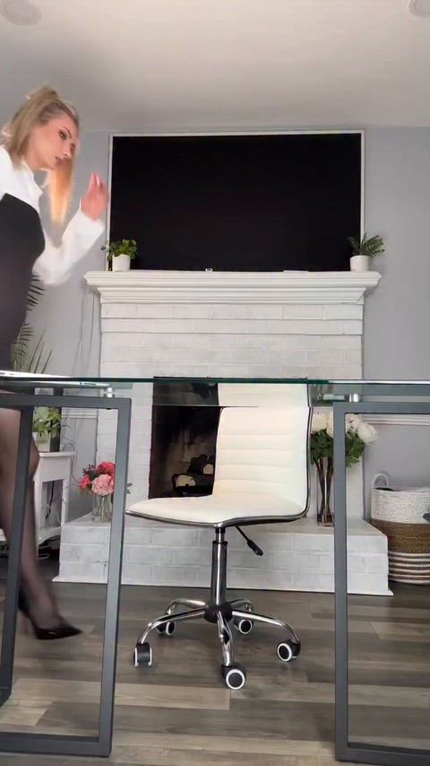 Long Legs Nylons Office Secretary Porn GIF by internet_is