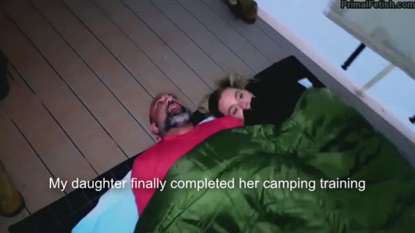 Camping with precious daughter