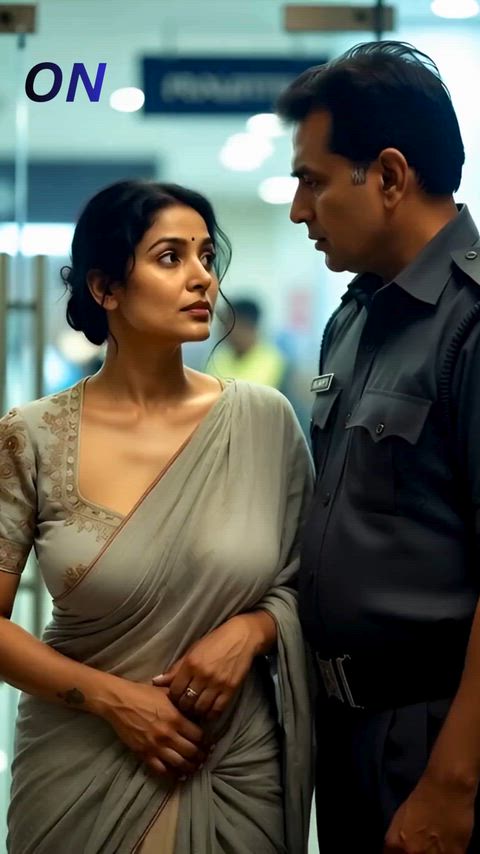 ON/OFF, Desi bhabhi and aunties frisked in a mall.