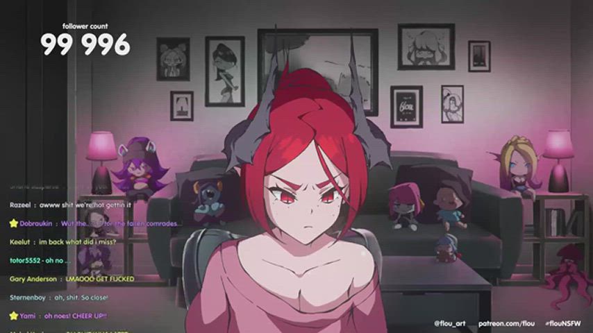 Big Tits Hentai Titty Drop Porn GIF by absurdabby