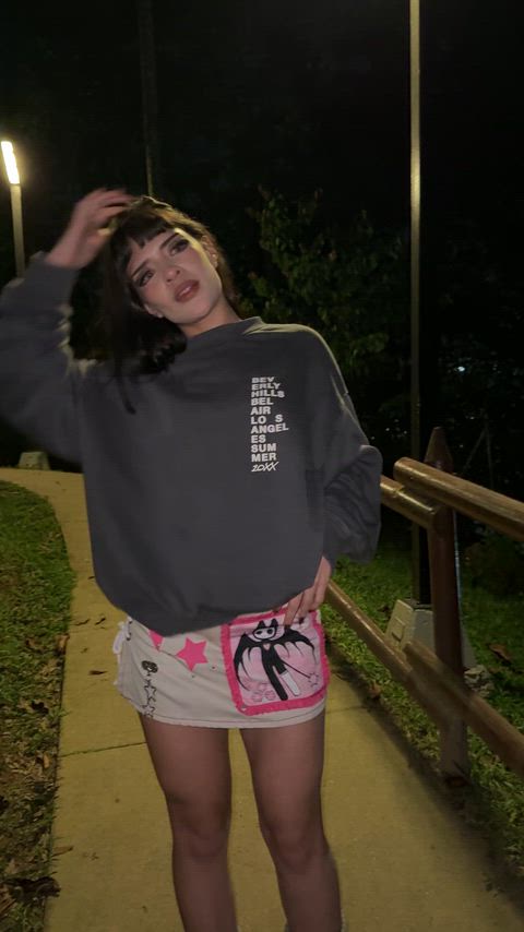 I love flashing outside