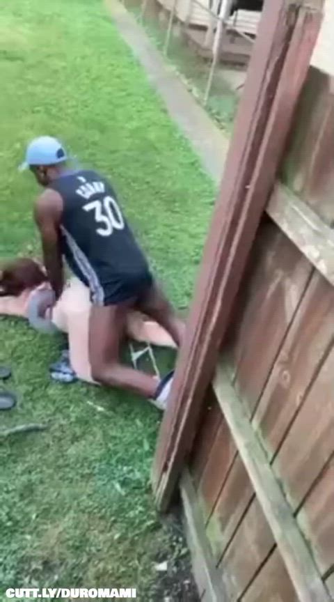 Amateur BBC Intense Interracial Neighbor Outdoor Public Slut r/CaughtPublic Porn GIF by duromami