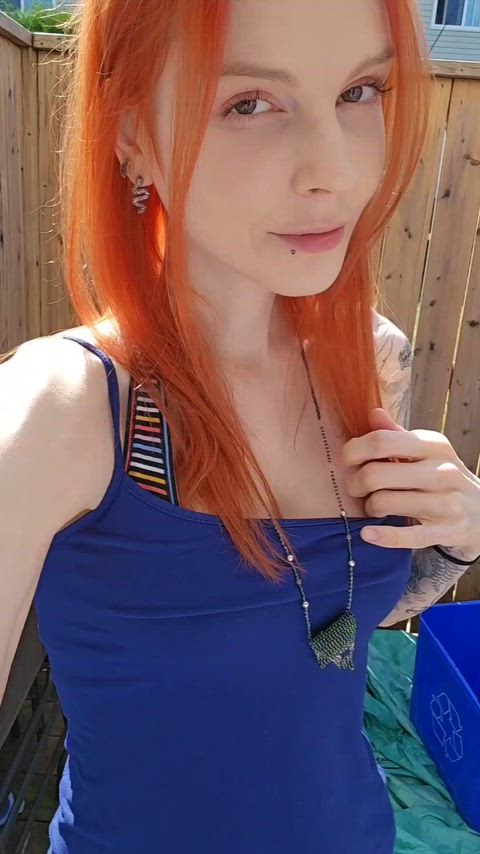 The mom next door is pale and playful