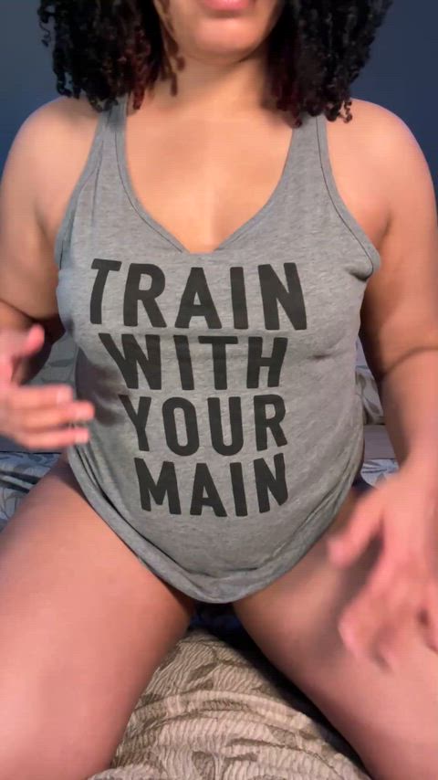 Amateur Bouncing Tits Ebony Latina MILF NSFW Tease Thick Tits Porn GIF by littlepiggies718