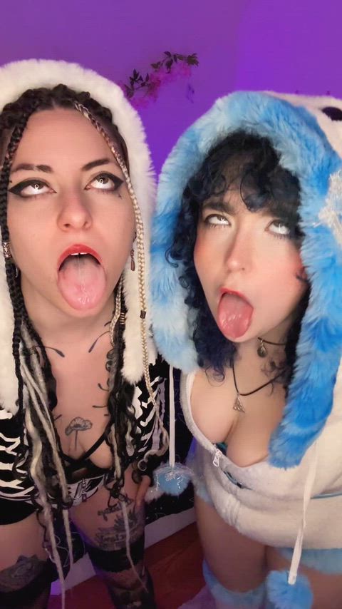 Two ahegaos better than one 🥵❤️‍🔥