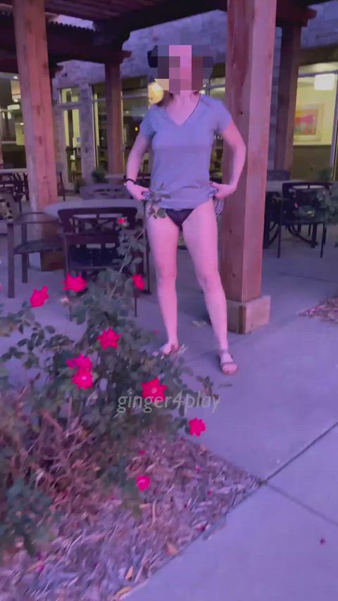 I never turn down a dare to strip in public