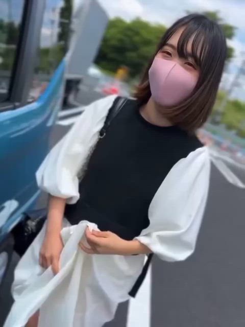Amateur Asian Big Tits Cute Exhibitionist Lingerie Masturbating Outdoor Public r/CaughtPublic Porn GIF by hardchinpo