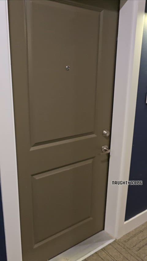 I'll greet you at the door like...