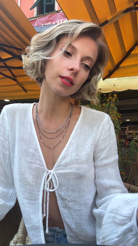 Morning coffee in my favorite linen shirt