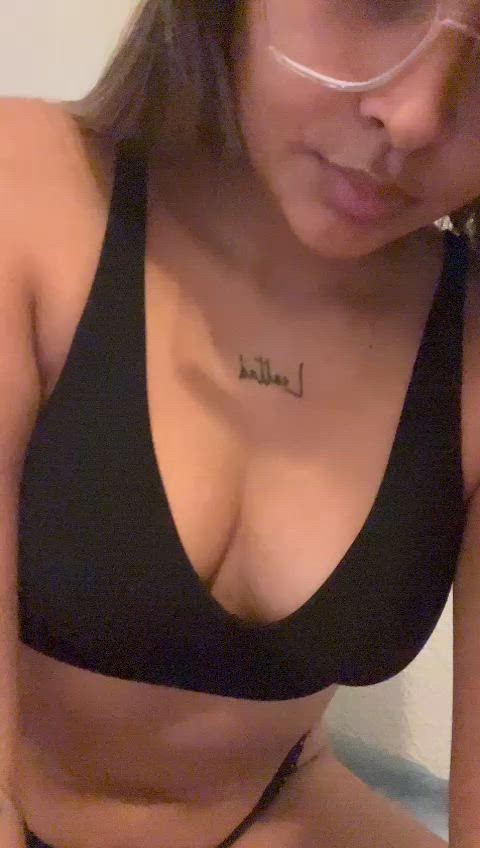 Nerdy, perky latina needy tits