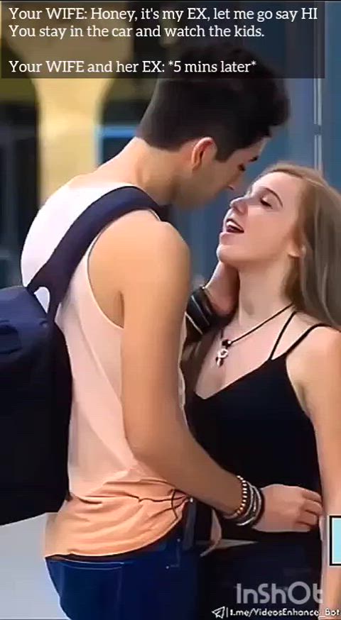 How would you react if you saw your wife kissing another man?